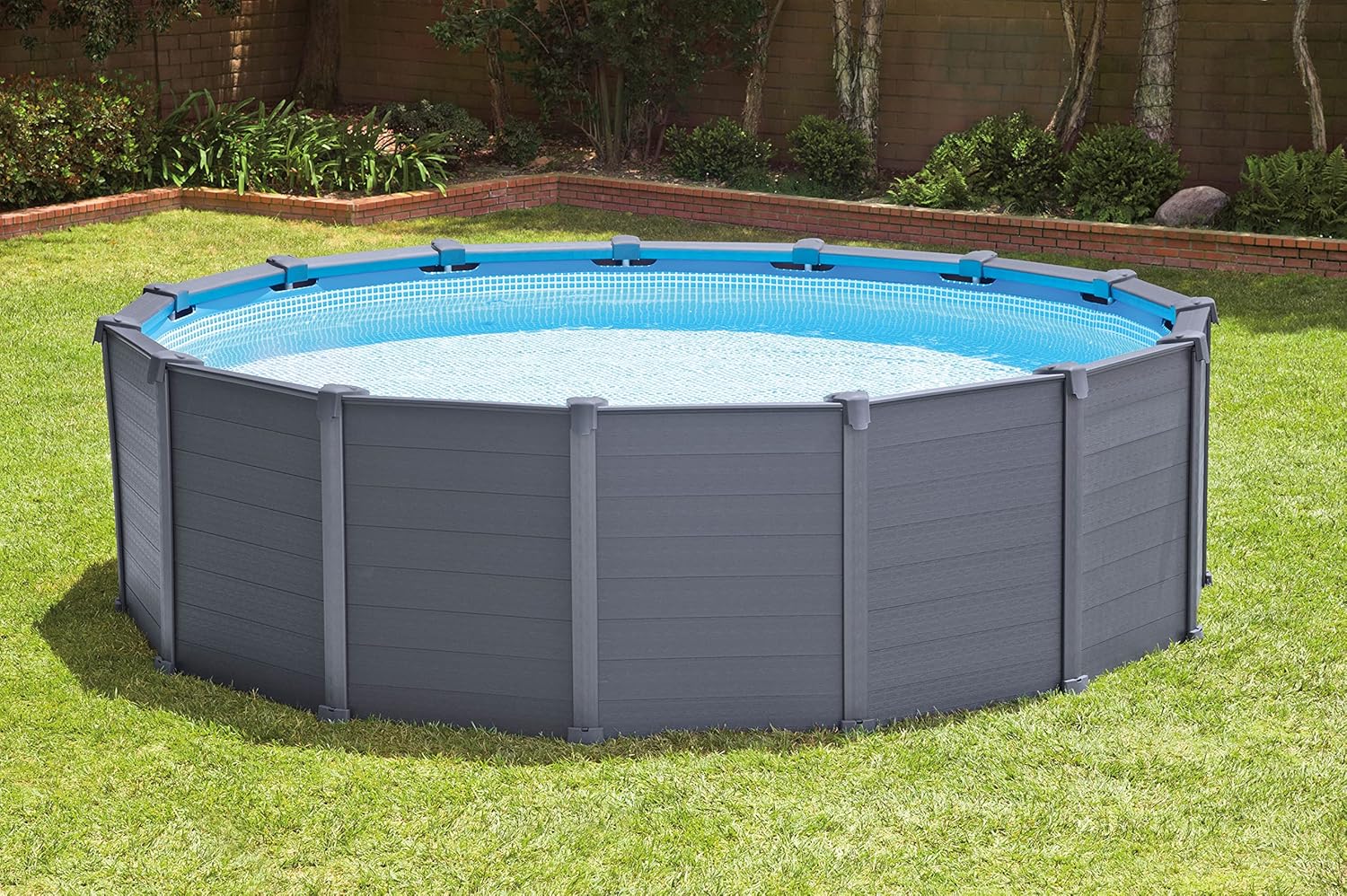 Intex - Piscine Graphite série - 4,78 x 1,24 m - kit complet