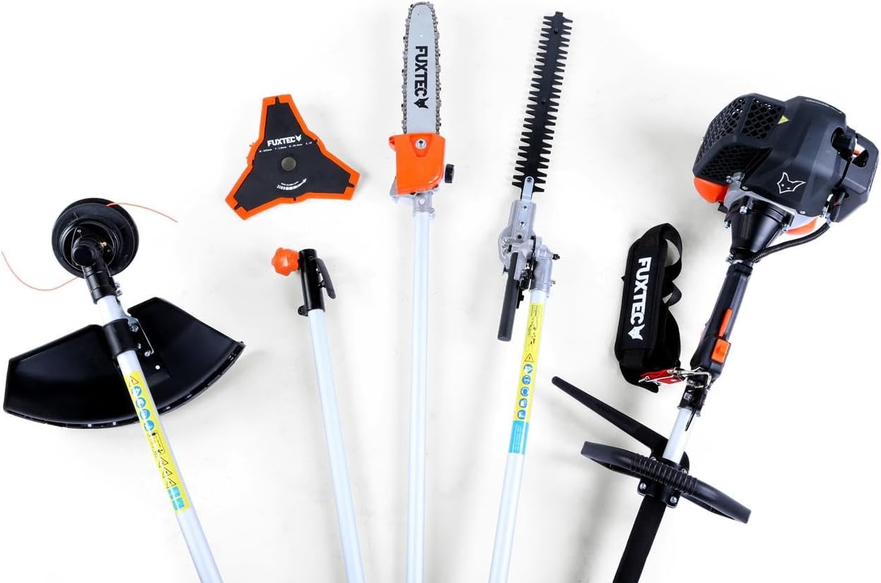 Fuxtec - débroussailleuse 52cm³ 3CV, multifonction thermique, rallonge 1m, FX-MT152E
