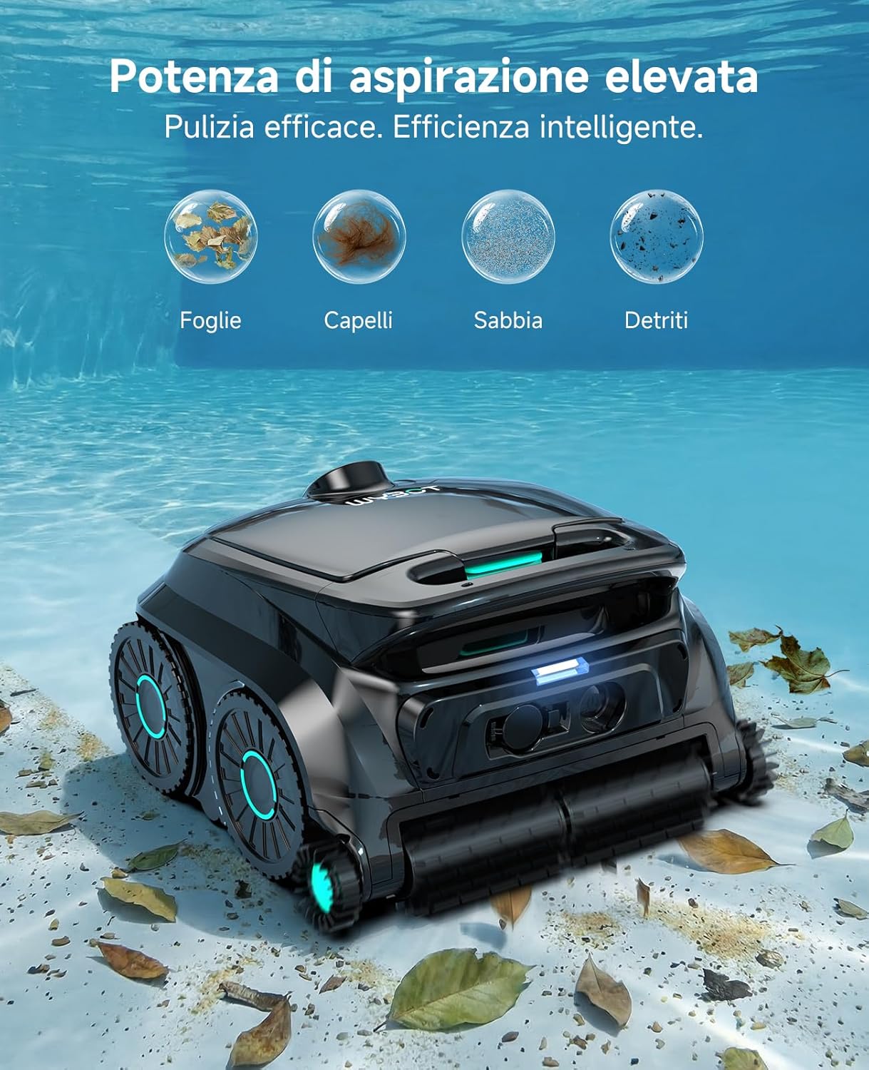 WYBOT - robot piscine OS600 - 120 min autonomie, navigation intelligente