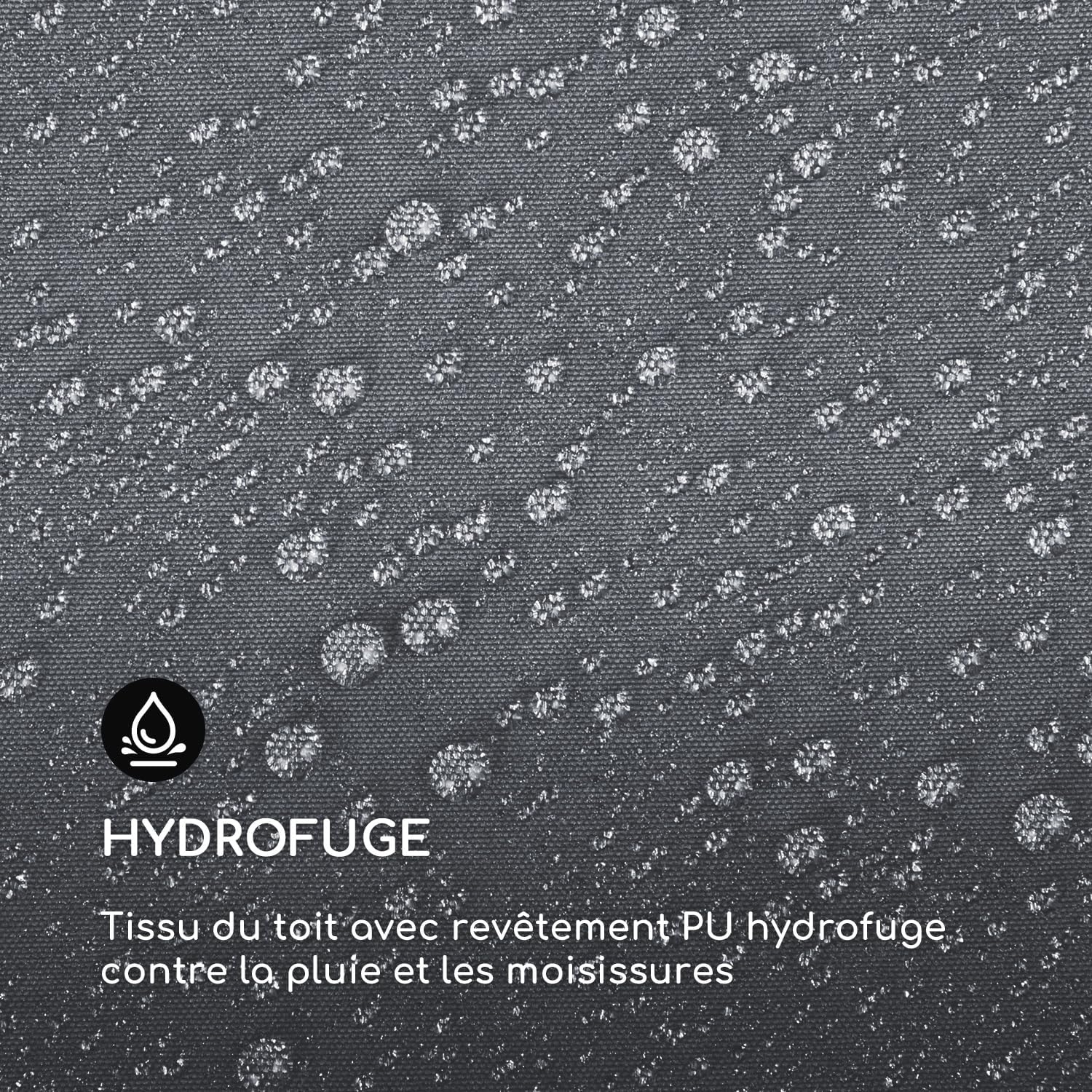 Blumfeldt - Pergola aluminium série Polycarbonate - 3x6m - toit hydrofuge, protection UV, cadre métal, toit/côtés polyes