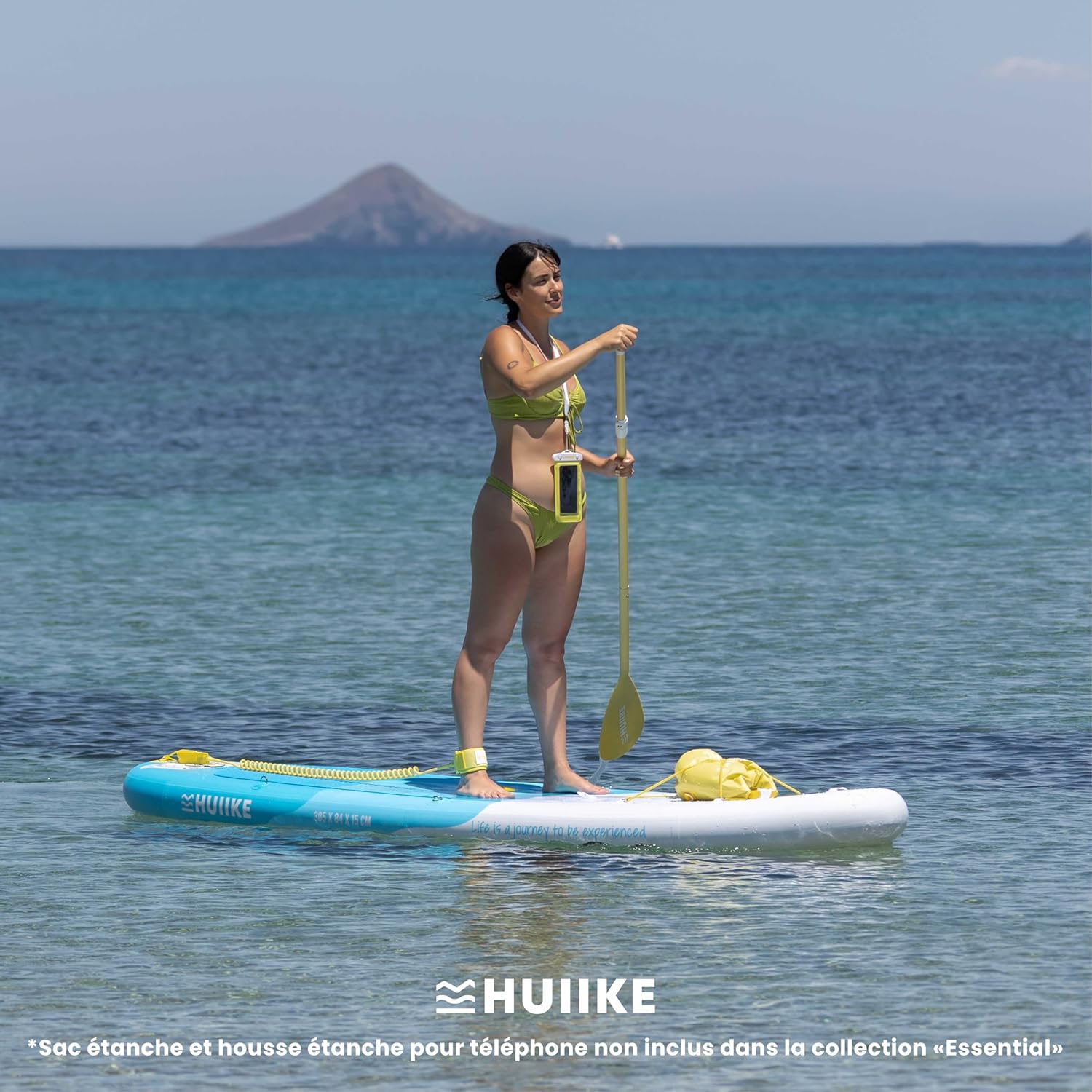 HUIIKE - Paddle gonflable adulte - 305x84x15 cm - grande stabilité, accessoires inclus
