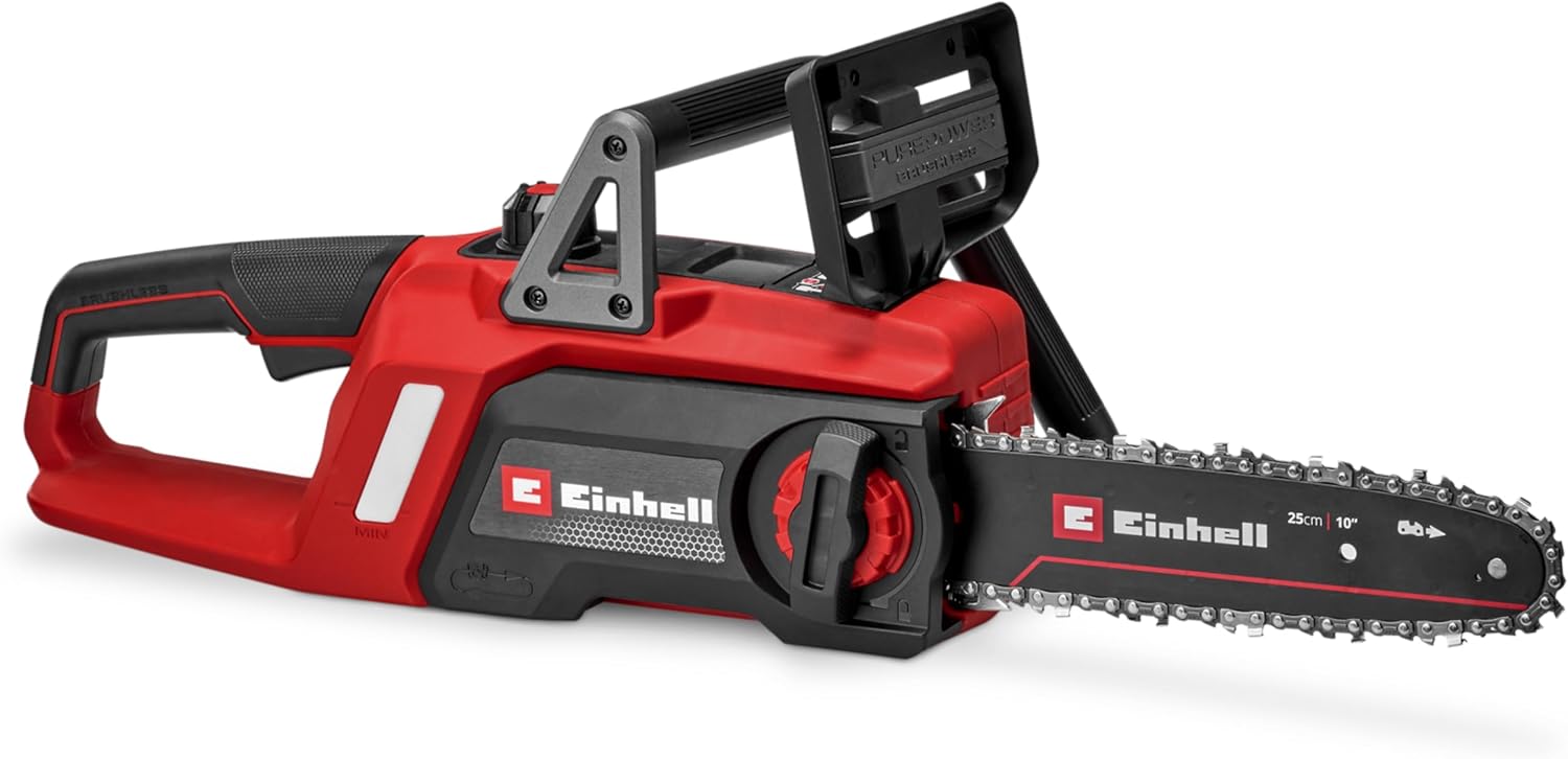 Einhell - GE-LC 18/25 Li BL-Solo - 22,5 cm - tronçonneuse sans fil, moteur Brushless, lubrification auto, 18V, GE-LC 18/