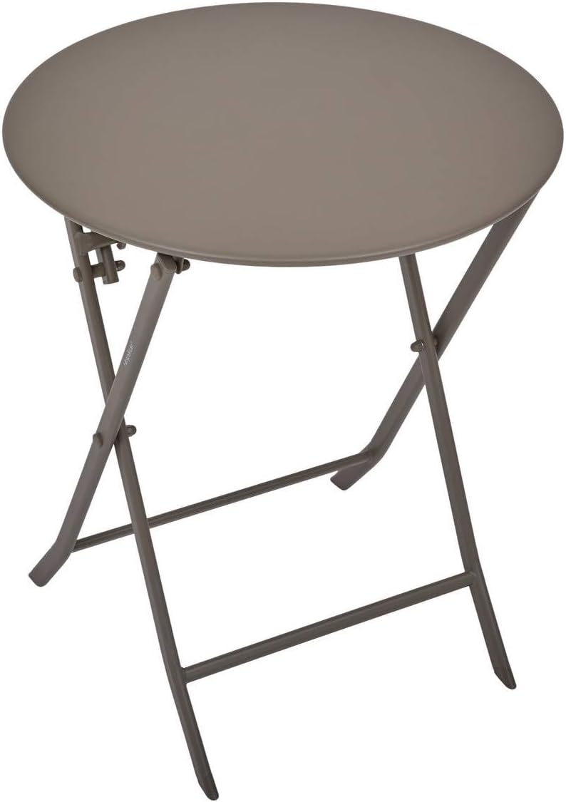 Hespéride - Greensboro pliante ronde - 2 places - acier renforcé, antirouille