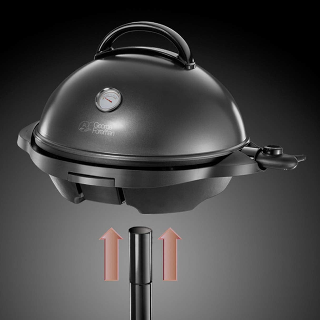 George Foreman - Barbecue 2 en 1 - 44,5cm - Électrique, grill avec bac à graisse, 2400W, 22460-56