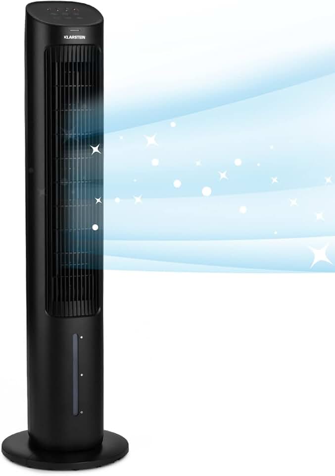 Klarstein - Rafraîchisseur d’air 5-en-1, 360m³/h, 50W, ioniseur, mode nuit
