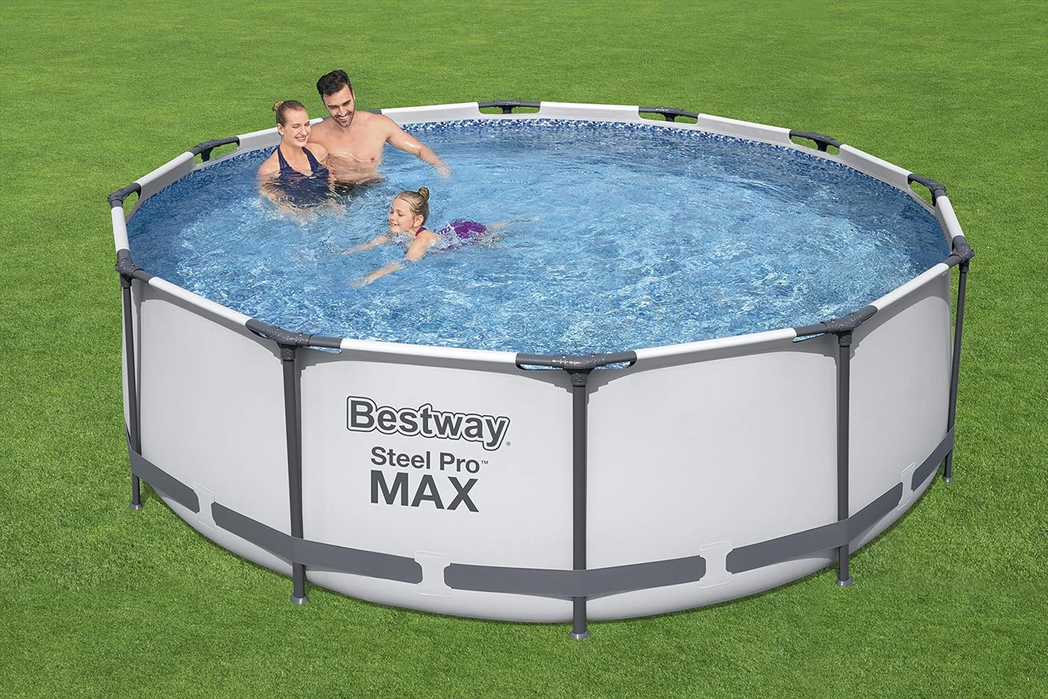 Bestway - Steel Pro Max piscine ronde - 366x100 cm - hors sol, robuste