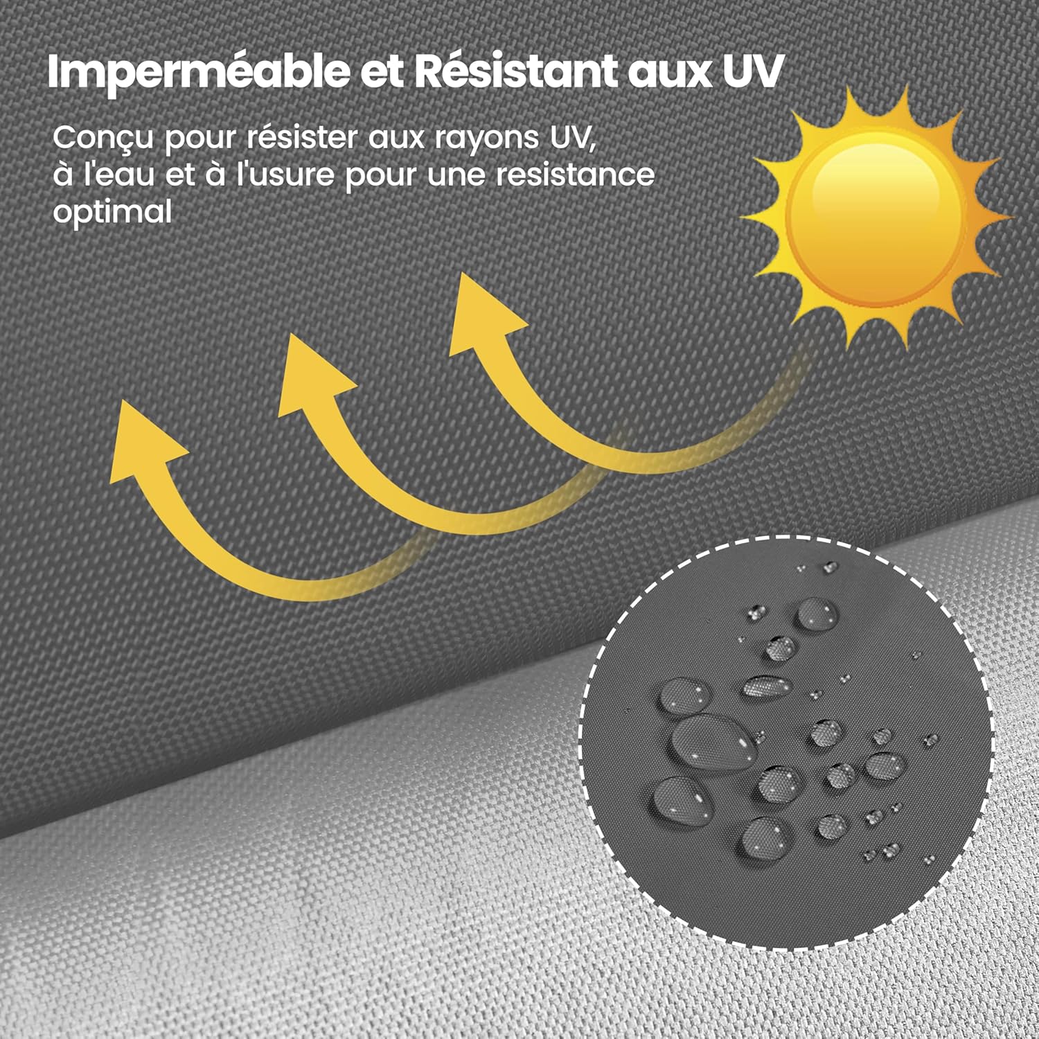 Yaheetech - tonnelle pliante réglable - imperméable, anti-UV, parois latérales