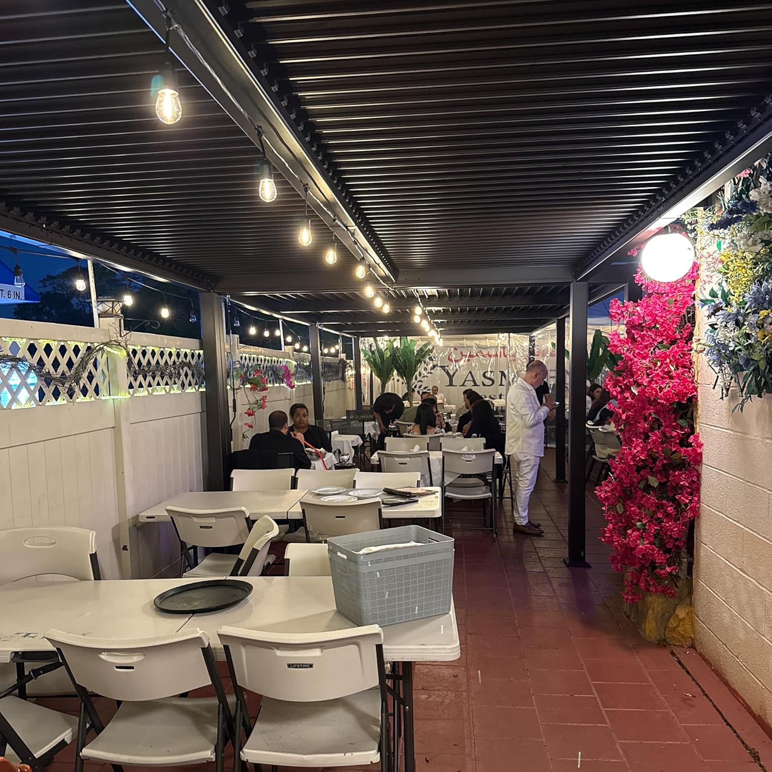 PURPLE LEAF - Pergola bioclimatique 4x3,3m - alu, lames orientables, 13,2m²