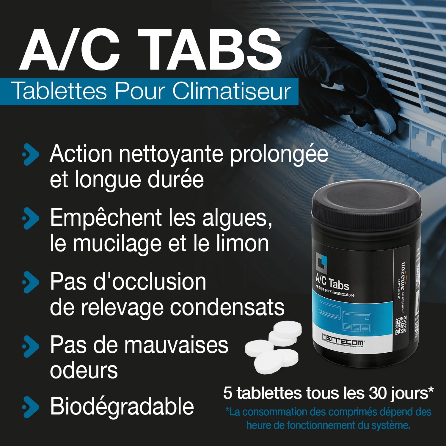 ERRECOM - Kit Nettoyage Clim PRO+ - 1L nettoyant, housse, gants - JETGUNPRO+