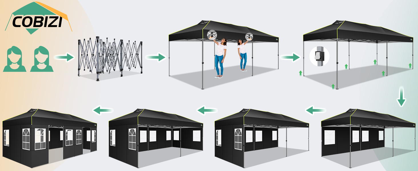 Faltpavillon 3x6 Pavillon wasserdicht Winterfest