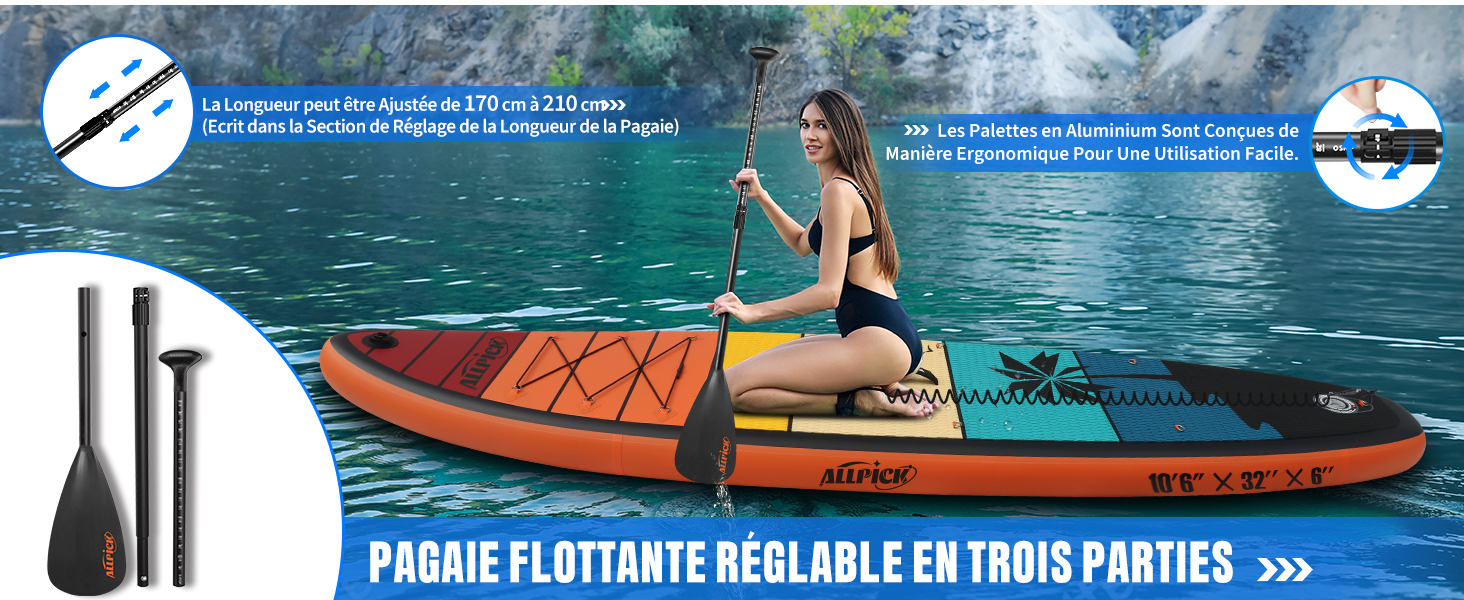 . Personne assise sur un kayak. Les détails du produit et les palettes sont affichés dans les coins de l'image