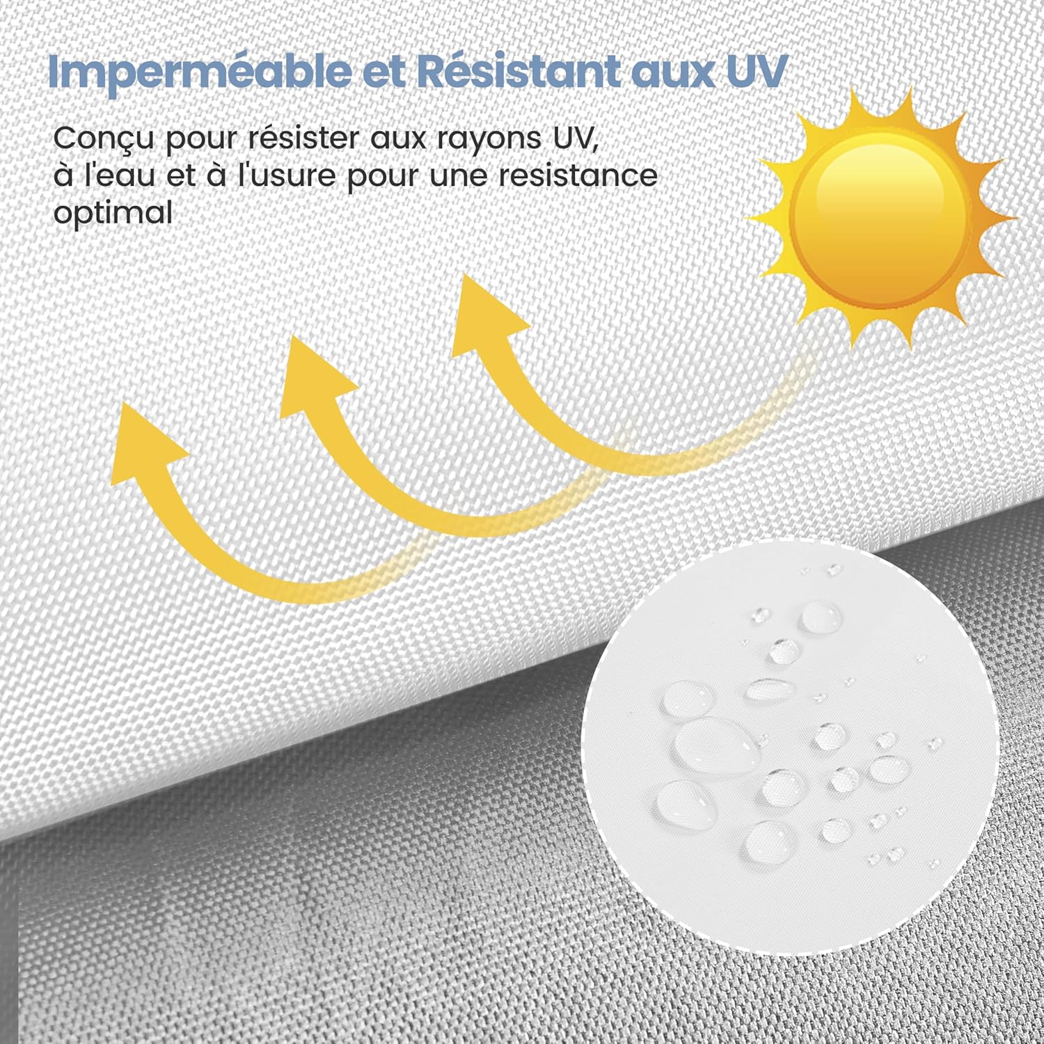 Yaheetech - tonnelle pop-up, pliable, latérales, réglable, imperméable, anti-UV - pour jardin terrasse camping