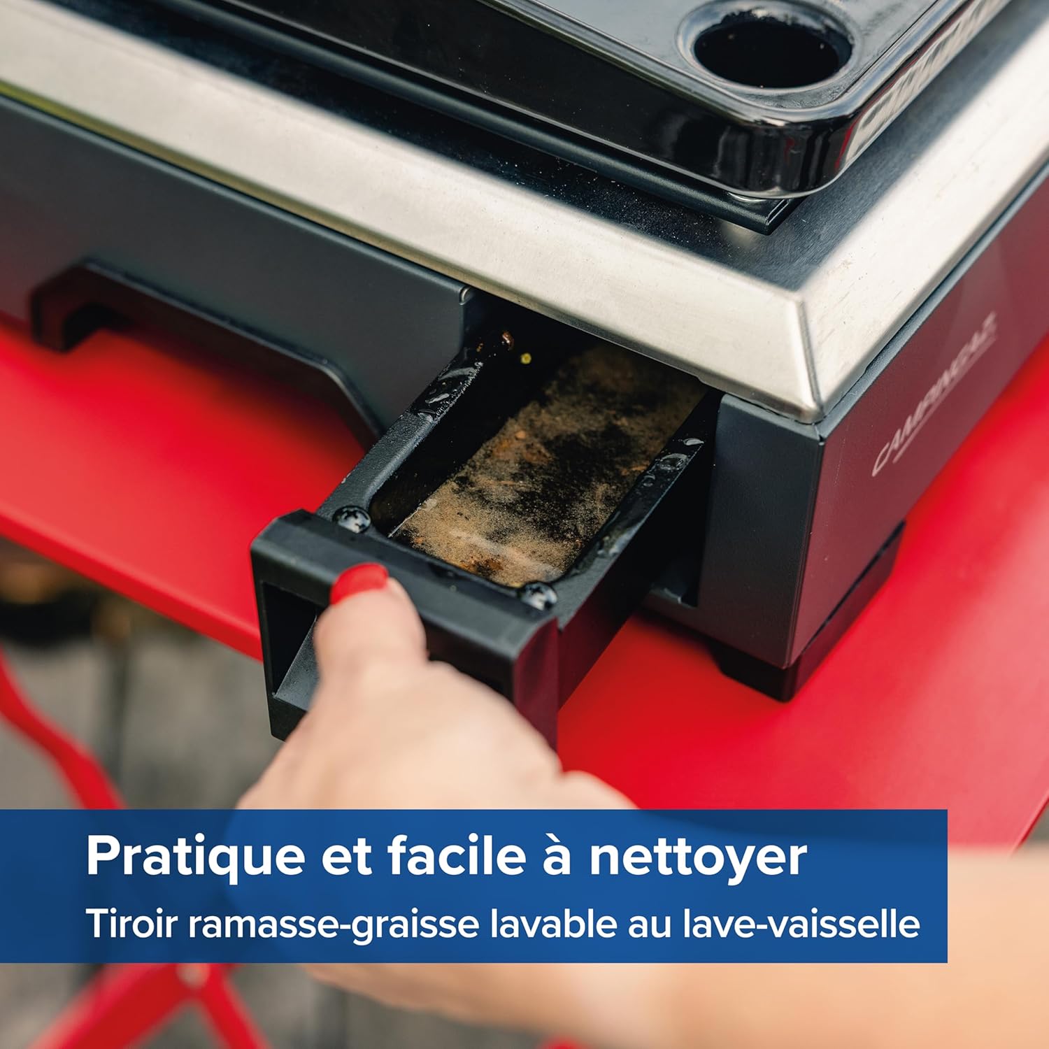 Campingaz - Othello 1 CV - Plancha 2,8kW - plaque acier émaillé, BlueFlame