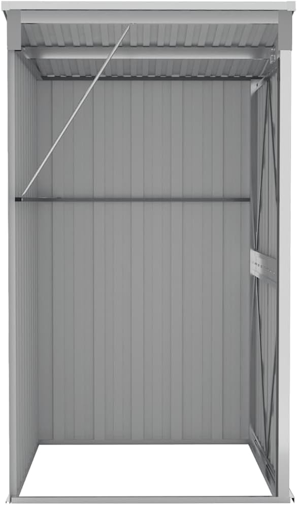 Générique Remise de Jardin Murale Gris 118x100x178 cm Acier galvanisé,Structures extérieures, Cabanes & abris de Jardin,316218