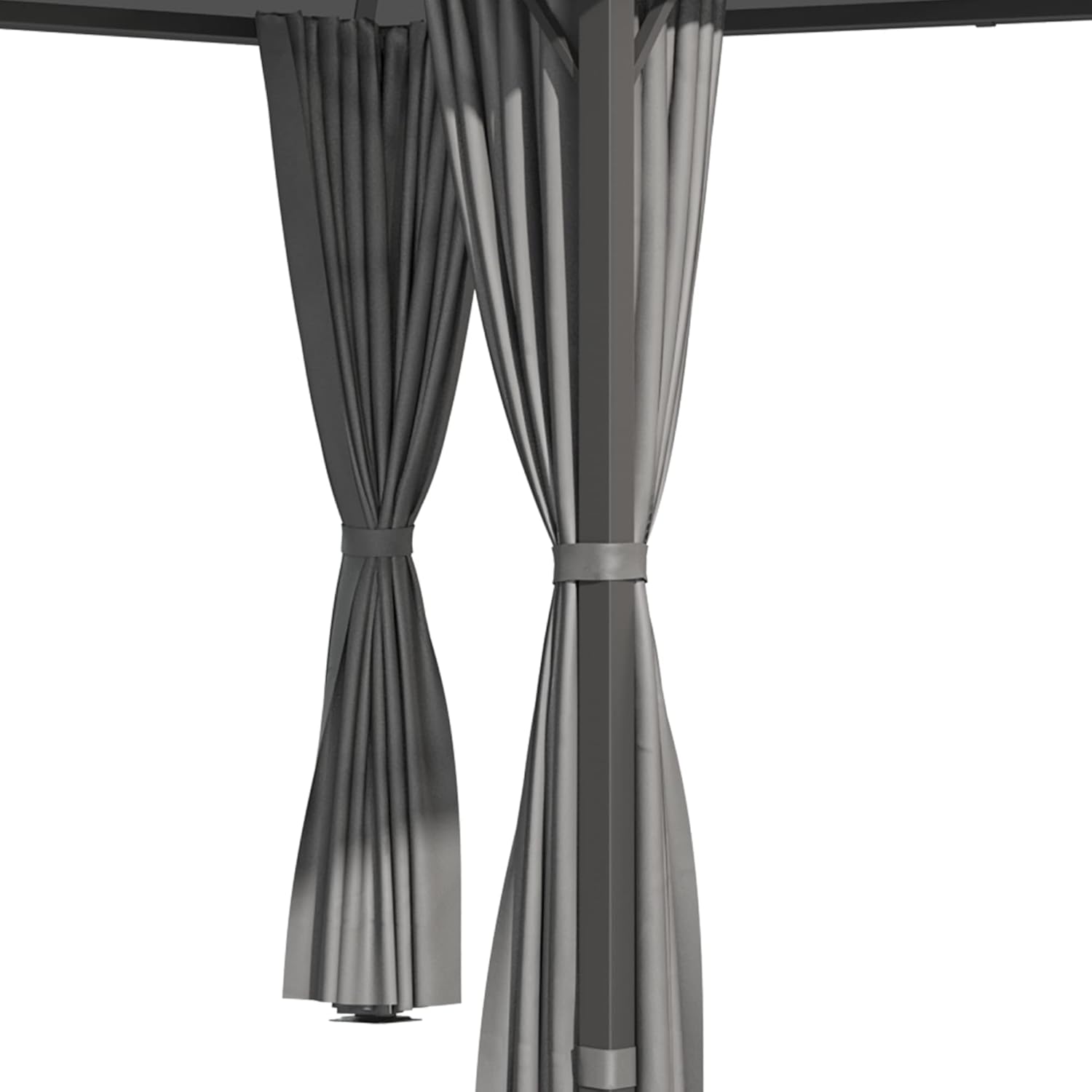 Outsunny - pavillon jardin aluminium 3x3m toit polycarbonate UV60+