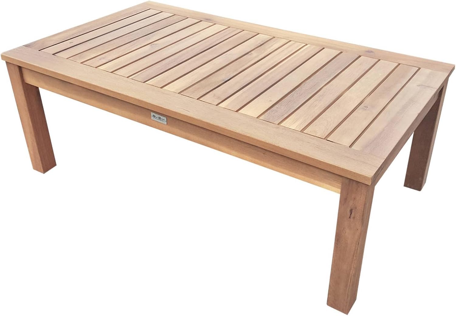 Alice's Garden - Ushuaïa - Salon de jardin bois 4 places, coussins verts, canapé, fauteuils, table basse