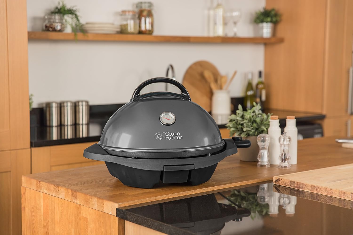 George Foreman - Barbecue 2 en 1 - 44,5cm - Électrique, grill avec bac à graisse, 2400W, 22460-56