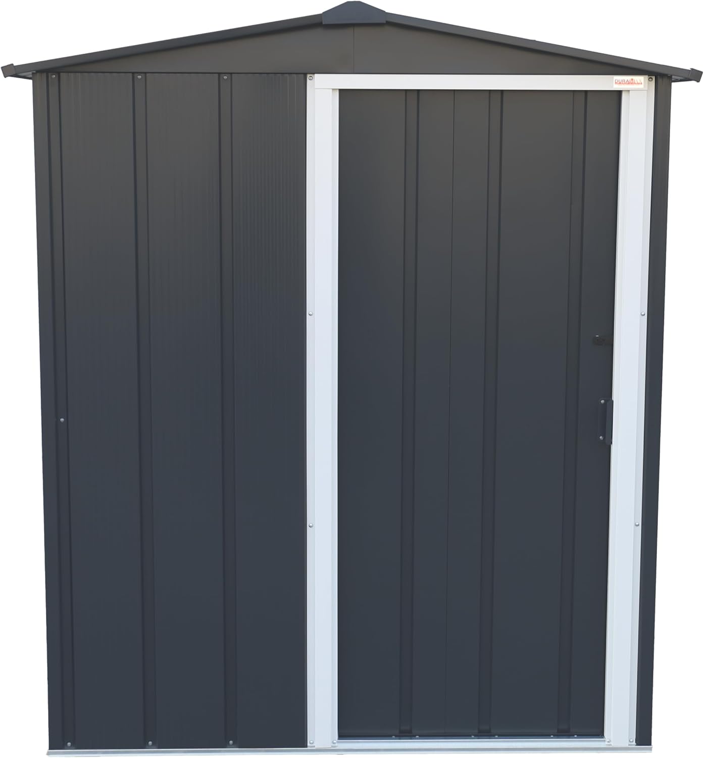 Duramax ECO 5 x 4 (1.56 m²) abri de jardin en métal galvanisé à chaud, Pour stockage d'outils, structure de toit renforcée, sans entretien, anthracite