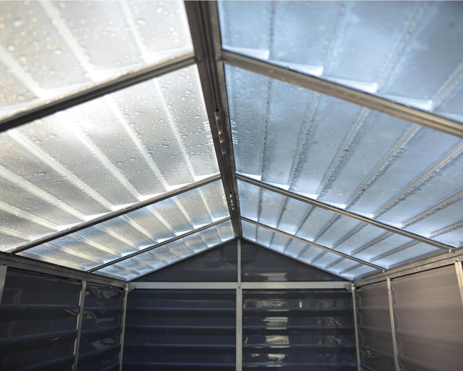 Canopia - Skylight - 7m² - aluminium, polycarbonate gris