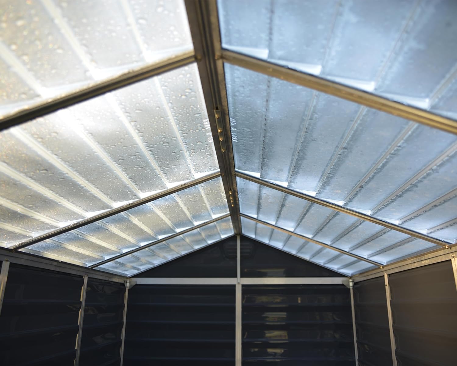 Canopia by Palram - Skylight - 121x177 cm - abri de jardin métal, polycarbonate anti-rouille, protection UV, gris minuit