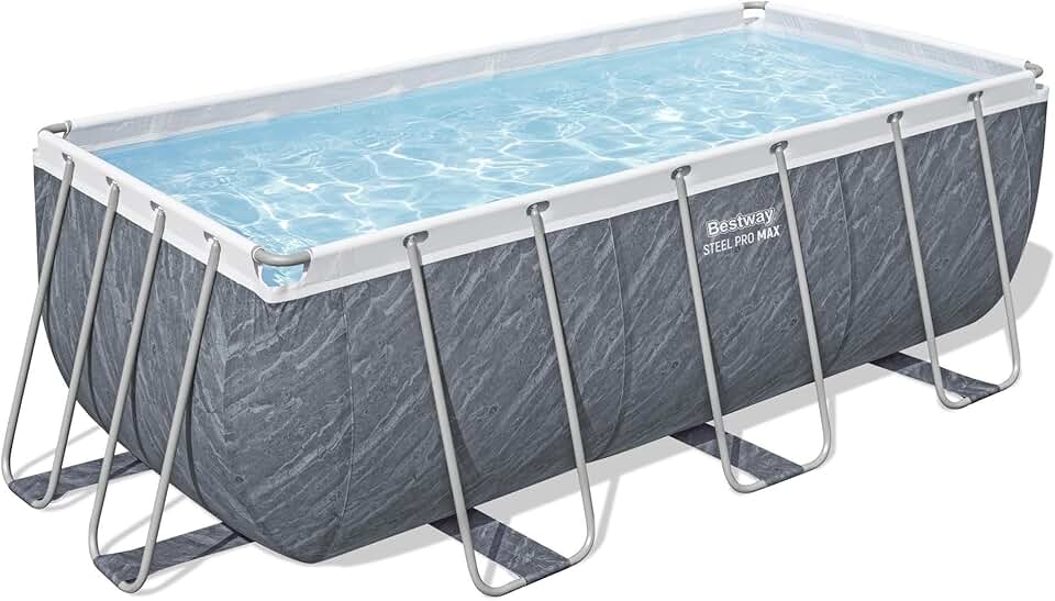 Bestway - Steel Pro Max piscine hors sol - 412x201x122 cm - gris