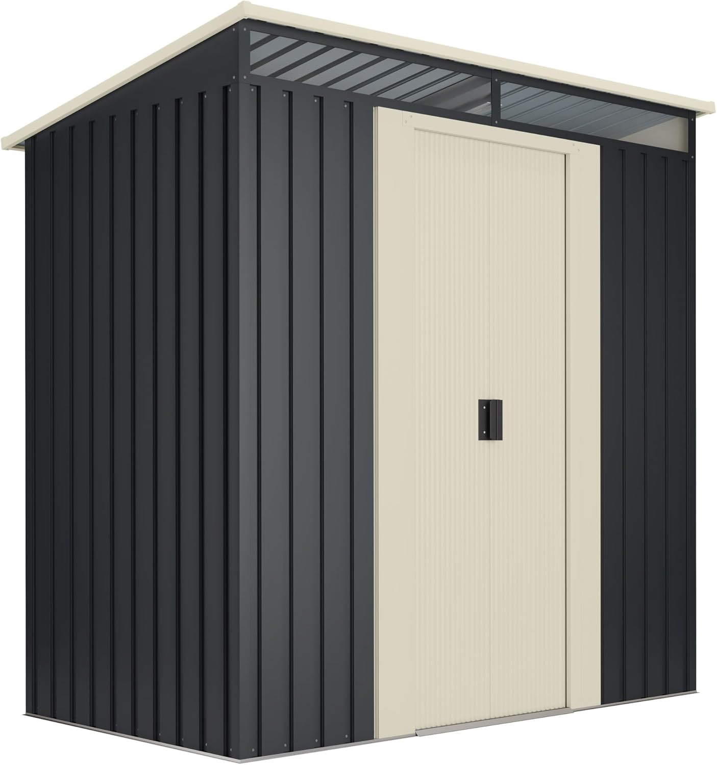 Wasabi - Stark - 121x195x196cm - abri métal, porte double, fenêtre