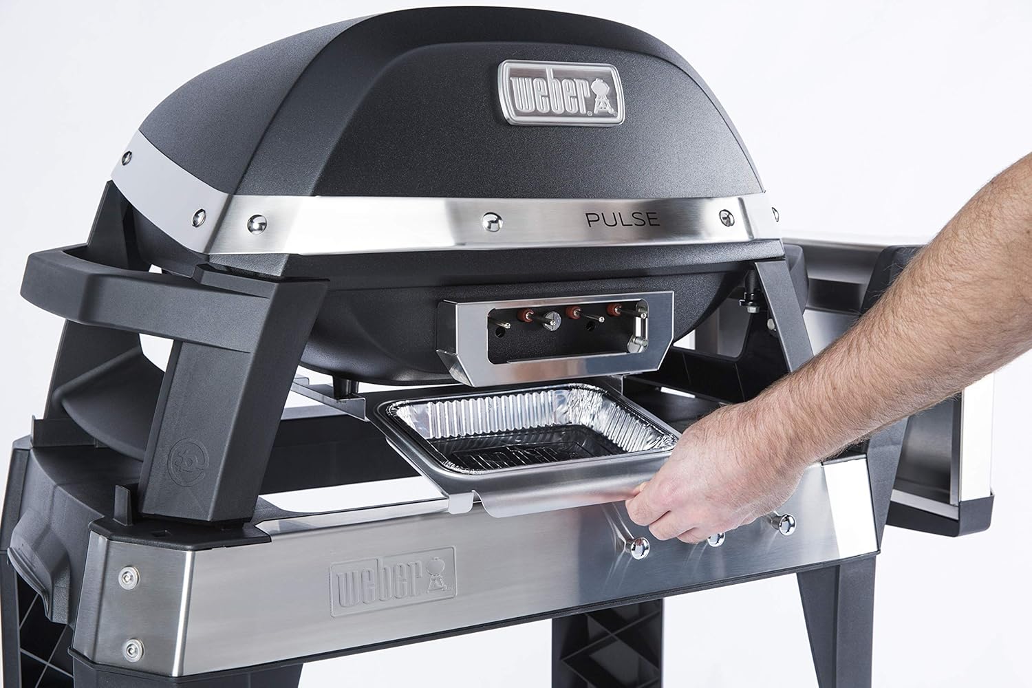 Weber - Pulse 2000 - 49x39cm - barbecue électrique, chariot, régulateur numérique, thermomètre - 85010053