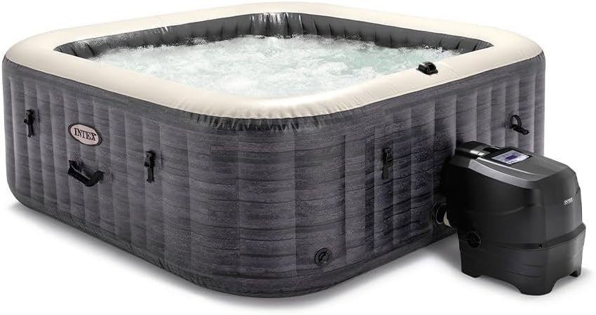 Intex - Greystone Deluxe - spa carré 6 places - fonction bulles