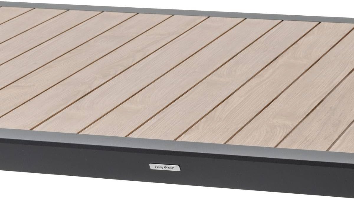 Hespéride - Evasion - table de jardin 12 places aluminium effet bois