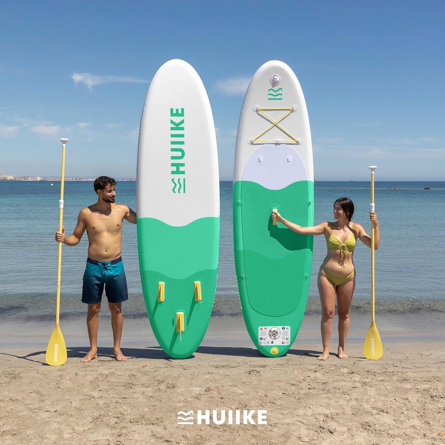 HUIIKE - Paddle gonflable adulte - 305x84x15cm - grande stabilité, accessoires inclus