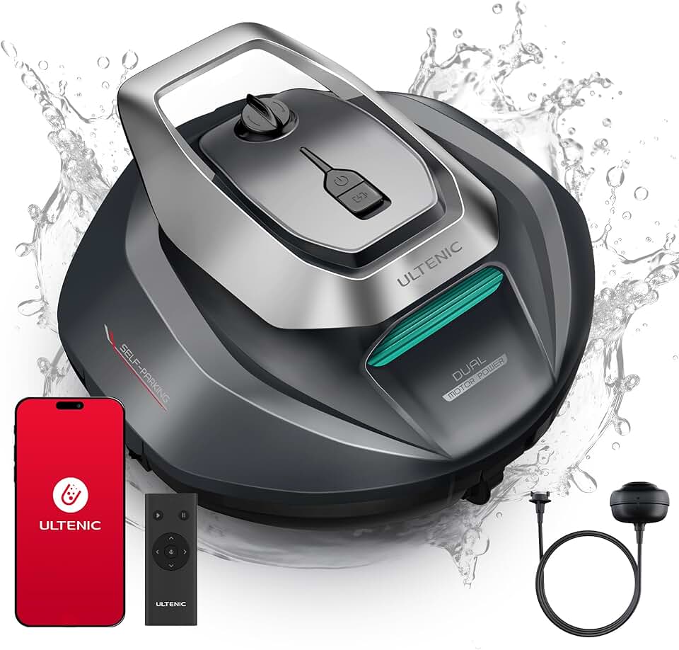 Ultenic - Pooleco 10s - 80㎡ - robot piscine sans fil, APP, 90min, haute aspiration