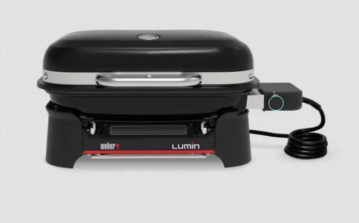 Weber - Lumin Compact - 43x32 cm - électrique, grilles fonte, thermomètre - 1502044