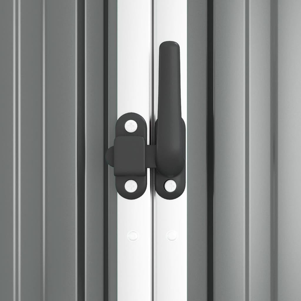 Générique Abri à Outils de Jardin Gris 225x89x161 cm Acier galvanisé, Maison & Jardin, Pelouses & Jardins, Vie en extérieur, Structures extérieures, Cabanes & abris de Jardin, Gris, (Poids 36.62KG)