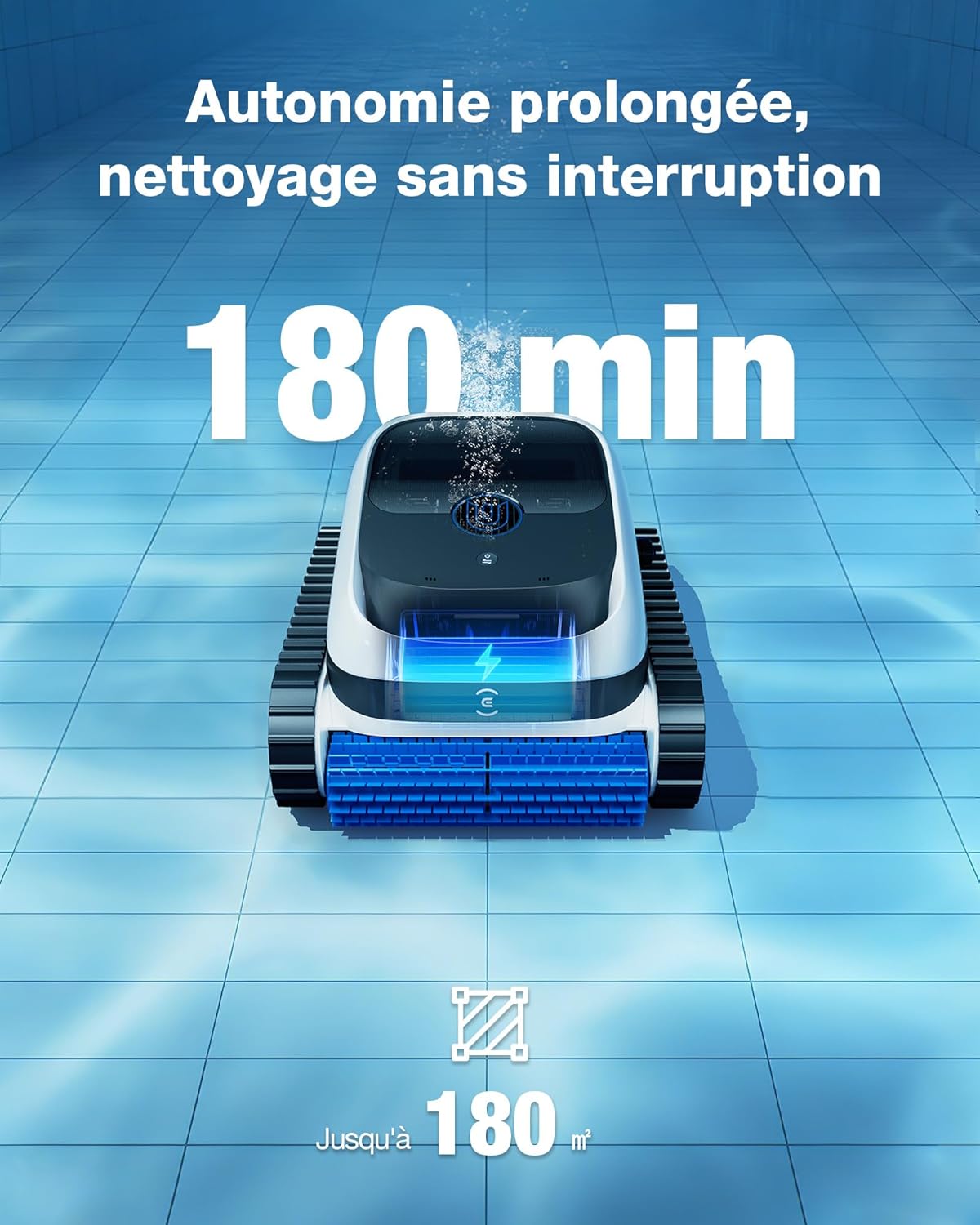 ECOVACS - Ultramarine P1 - 180 m² - 180 min, 300 L/min, filtration double, SmartNavi