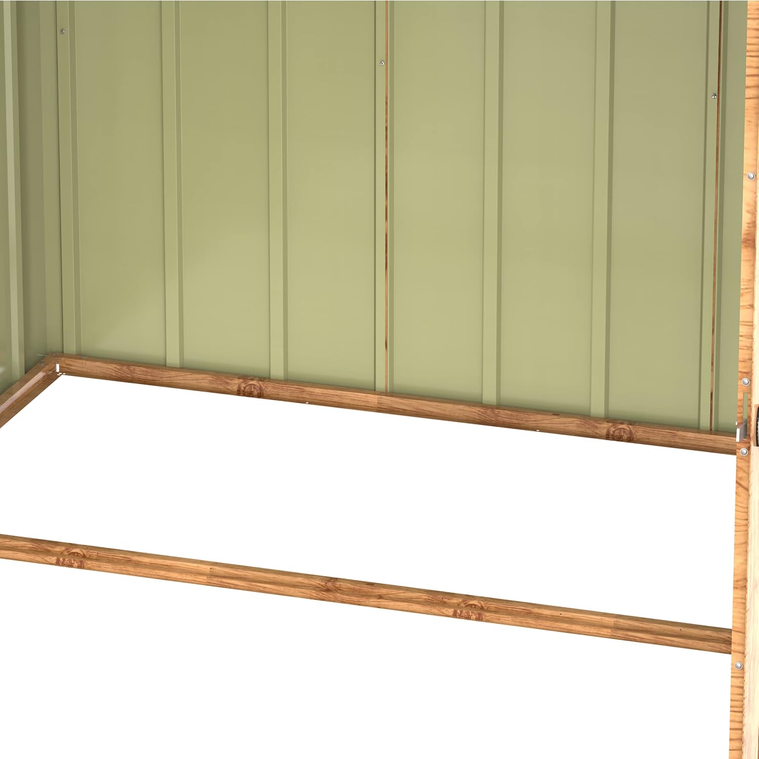 Duramax – abri à vélos double, 203x101x146 cm, portes verrouillables, finition bois