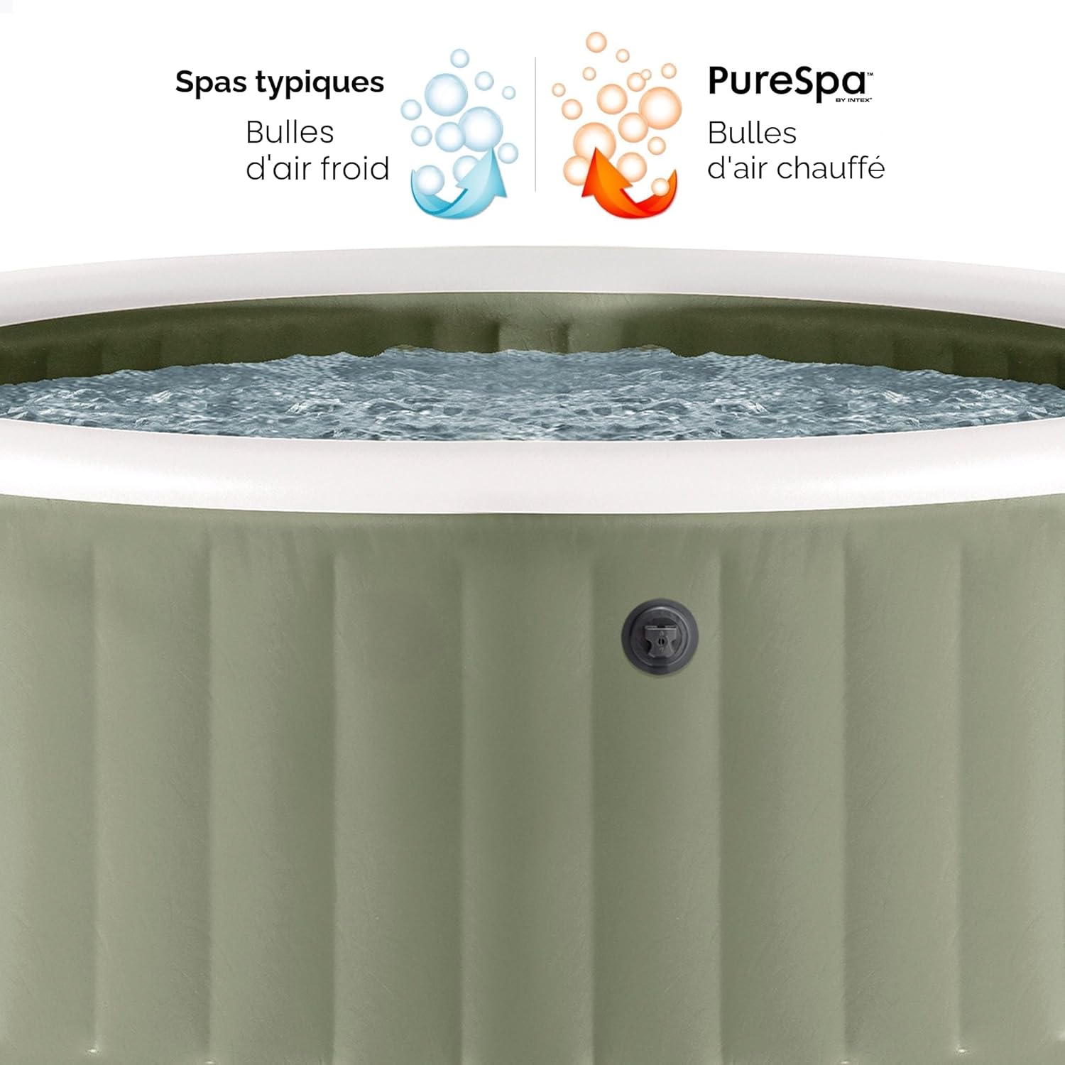 Intex - PureSpa Olive Série 4 places - relaxation et confort - 28426NP