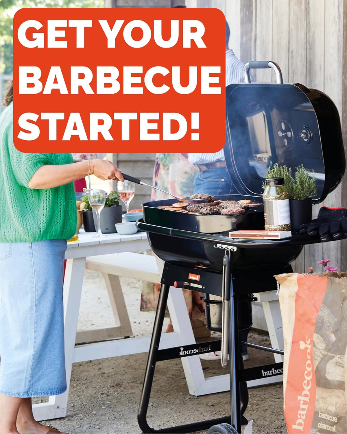 Barbecook - Magnus Comfort - 85x64x110cm - barbecue charbon, table