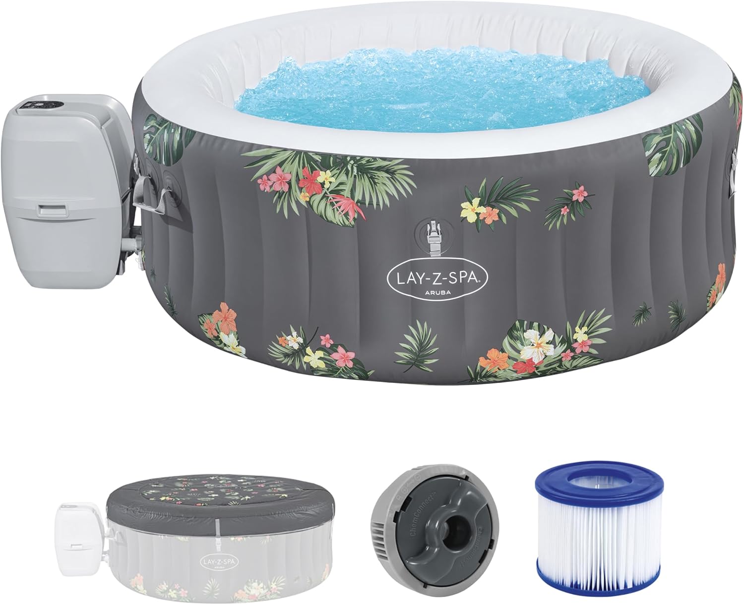 Bestway - LAY-Z-SPA Aruba Airjet - 170x66 cm - 2/3 pers, relaxation