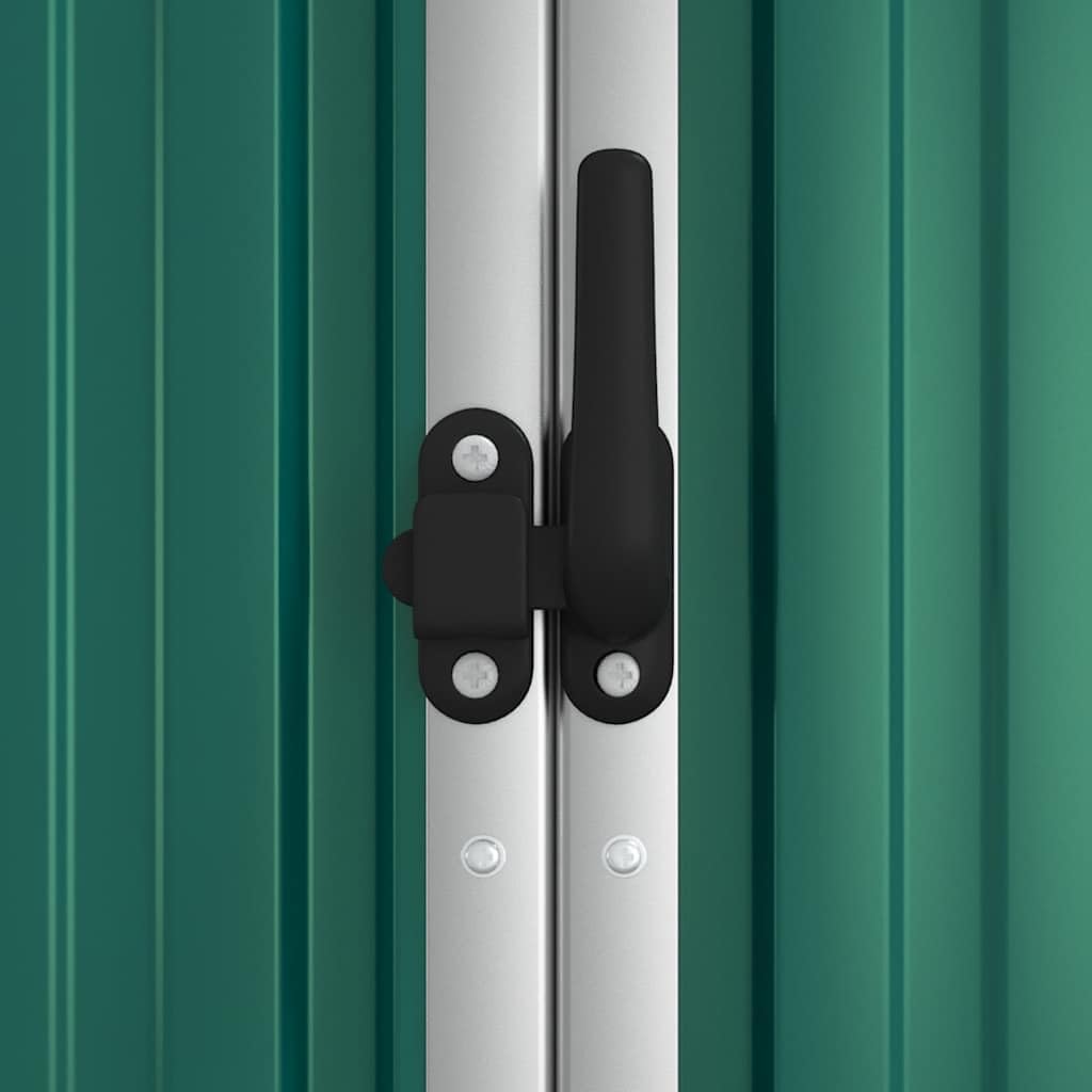 vidaXL - Abri à outils jardin - 161x89x161 cm - acier galvanisé, extérieur