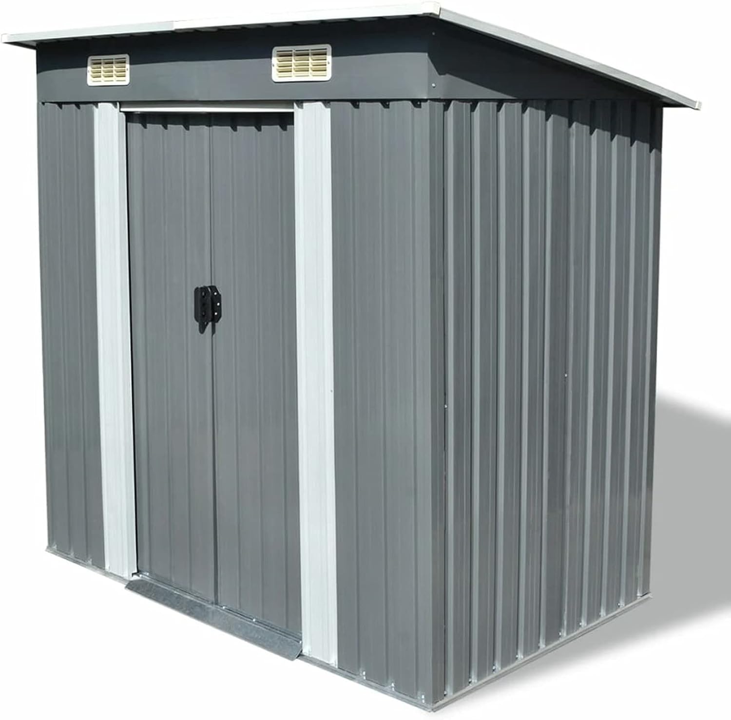 ARKEM Abri de Jardin Métal Gris,Abris De Jardin,Abri De Stockage pour Jardin,Abri D'Outils De Jardin