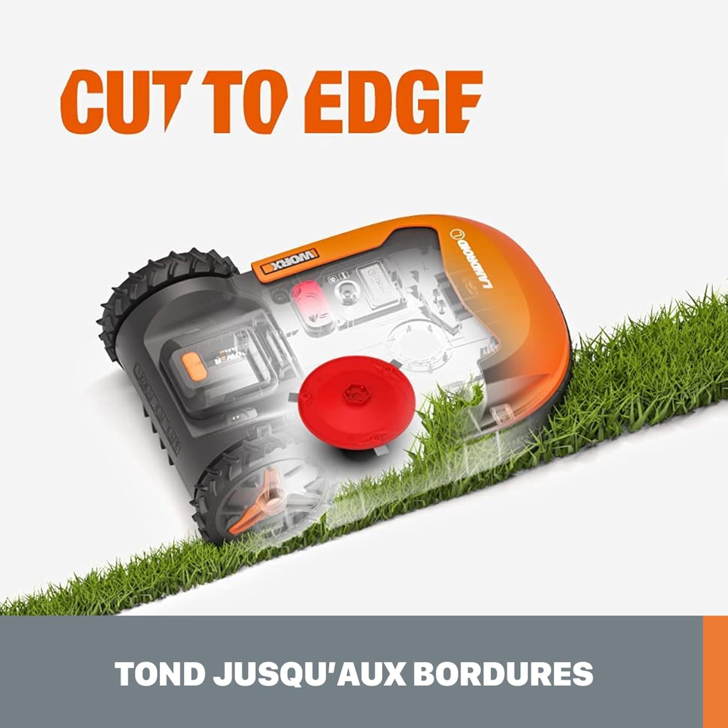 Worx - Landroid Plus - 250m² max 300m² - pente 35%, détection pluie WR169E