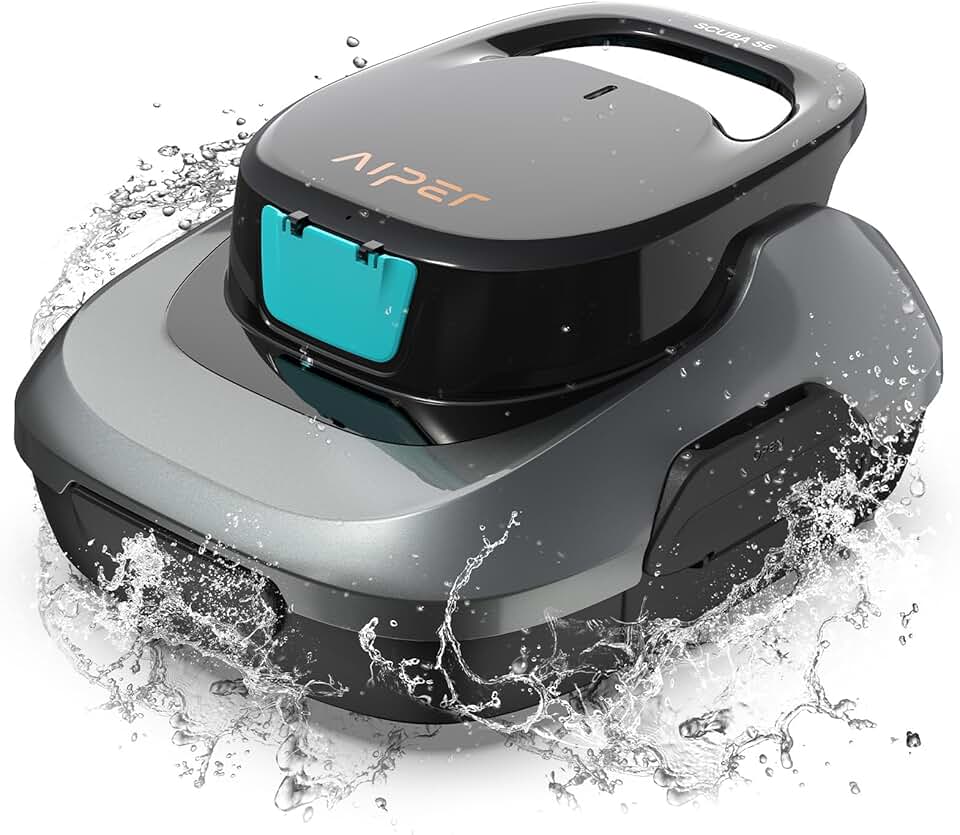 AIPER - Scuba SE - compact, sans fil, 90min, 80㎡, station auto