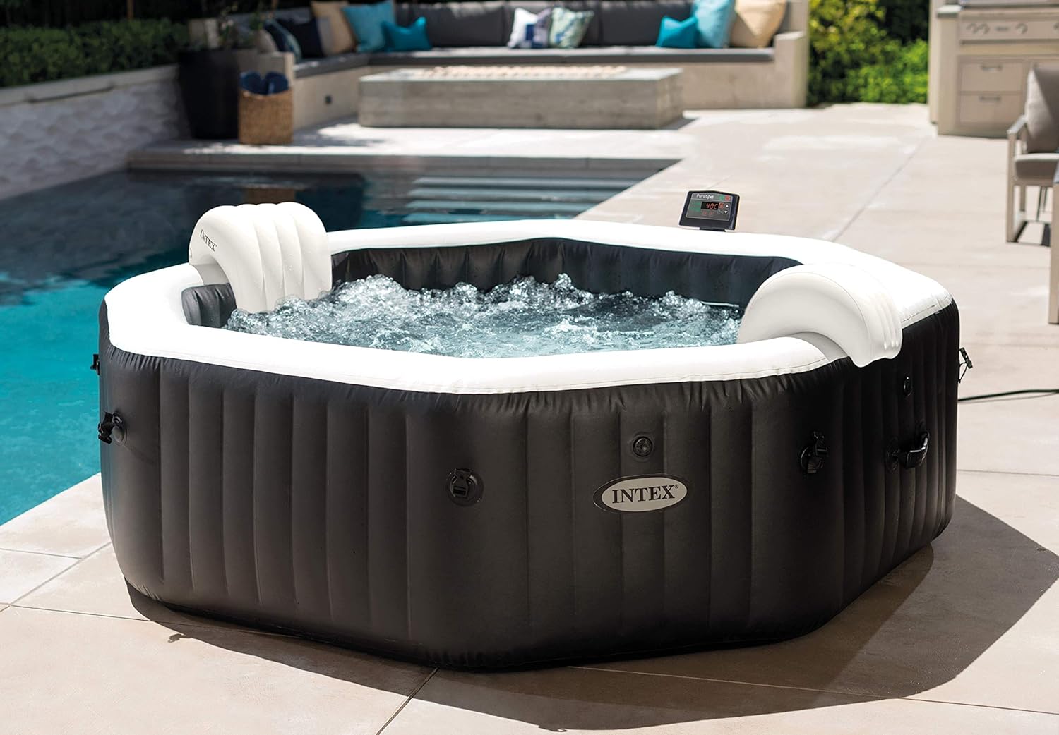 Intex - Pure Spa Carbone 6 places - gonflable - 28462