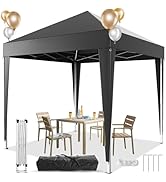 Devoko Tonnelle pliante étanche 2 x 2 m Pop Up Protection UV 50+ Tonnelle pliable Hauteur réglable