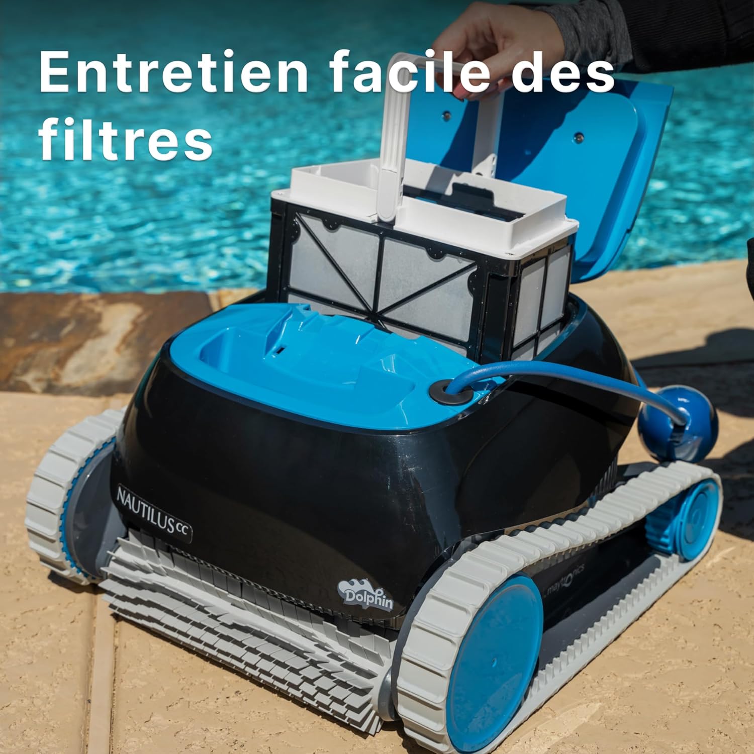 Dolphin - Nautilus CC - 10 m - Nettoie fond et parois, 120 min, éco-énergie