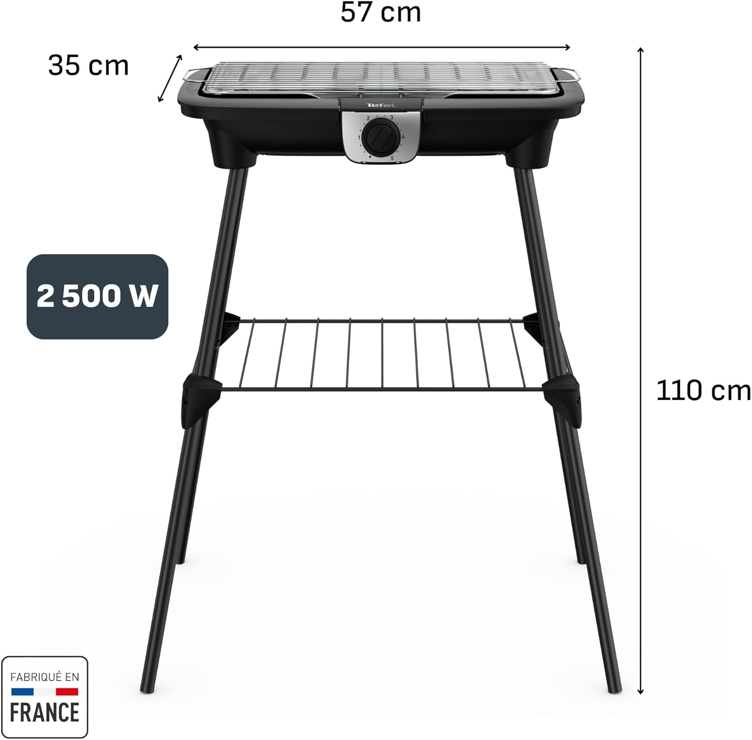 Tefal - EasyGrill XXL - surface XL, inox, 2500W, 5 temp. - BG921812