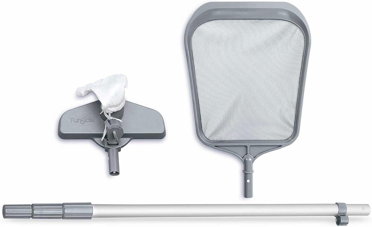 FUNSICLE Piscine Tubulaire Ronde Grise Ø3,66m x h1,22m