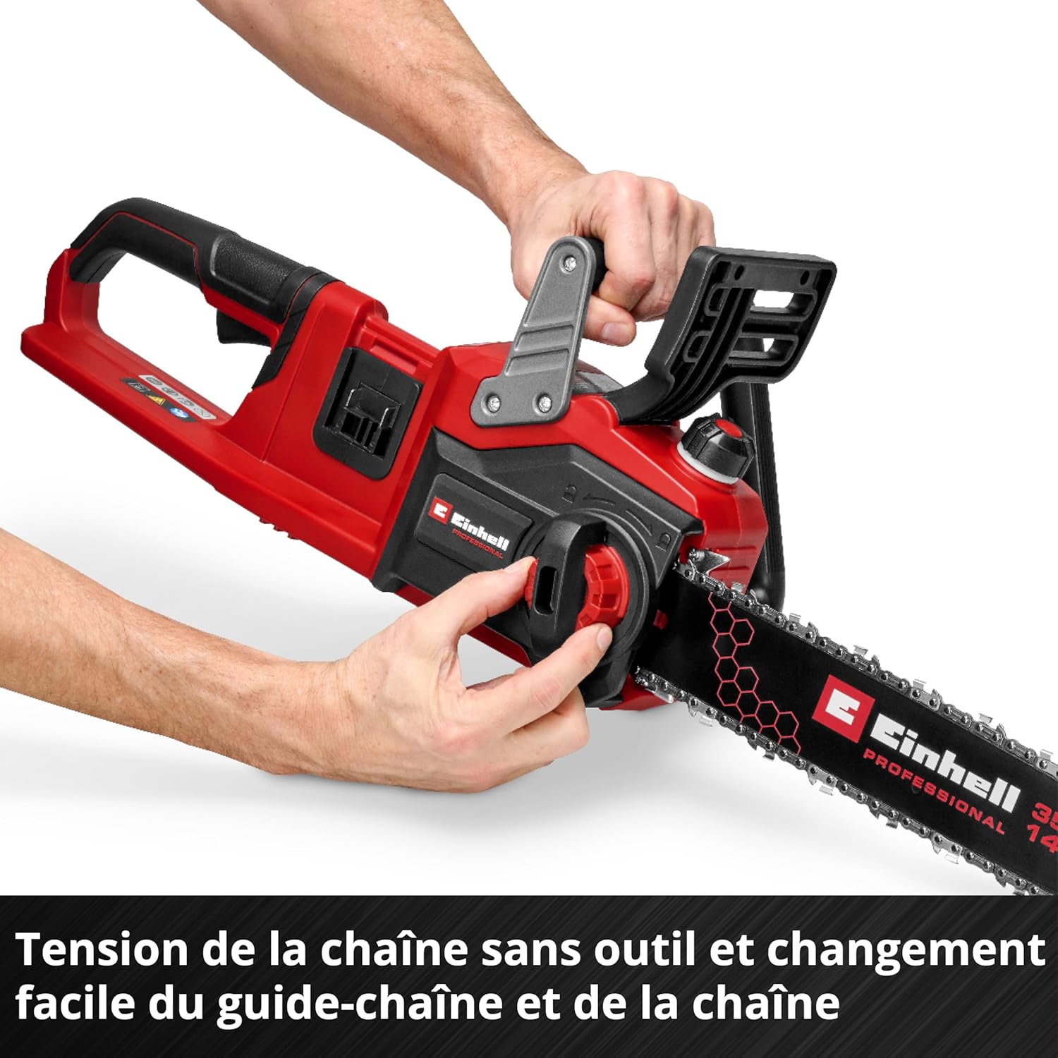 Einhell Professional Tronçonneuse sans fil GP-LC 36/35 Li- Solo Power X-Change (36V, Longueur de coupe 33cm, Vitesse de chaine 15m/s, moteur sans charbon) Livré sans Batterie ni Chargeur