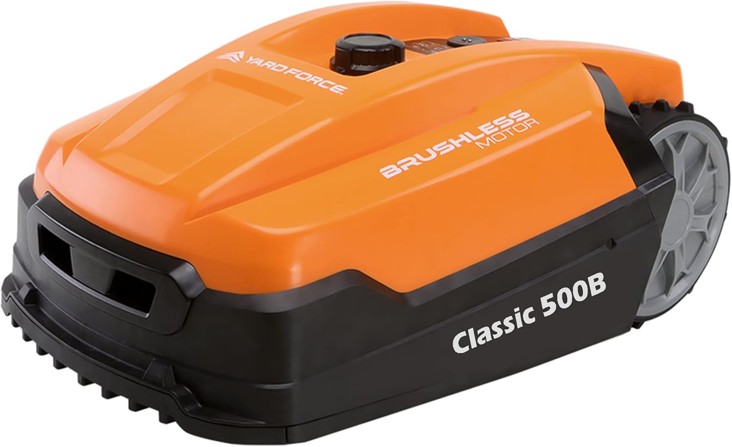 Yard Force - Robot tondeuse Classic - 500m² - Bluetooth, noir/orange