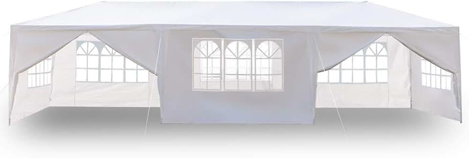Alightup - tonnelle pliante série PE - 3x9m - imperméable, 8 parois, anti-UV, bâche épaisse